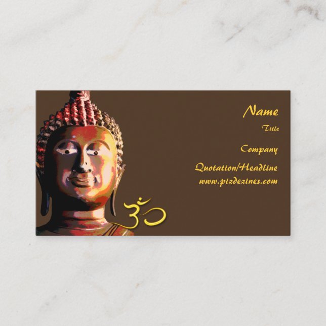 Buddhas Business Card, Holistic Healers Business Card (Front)