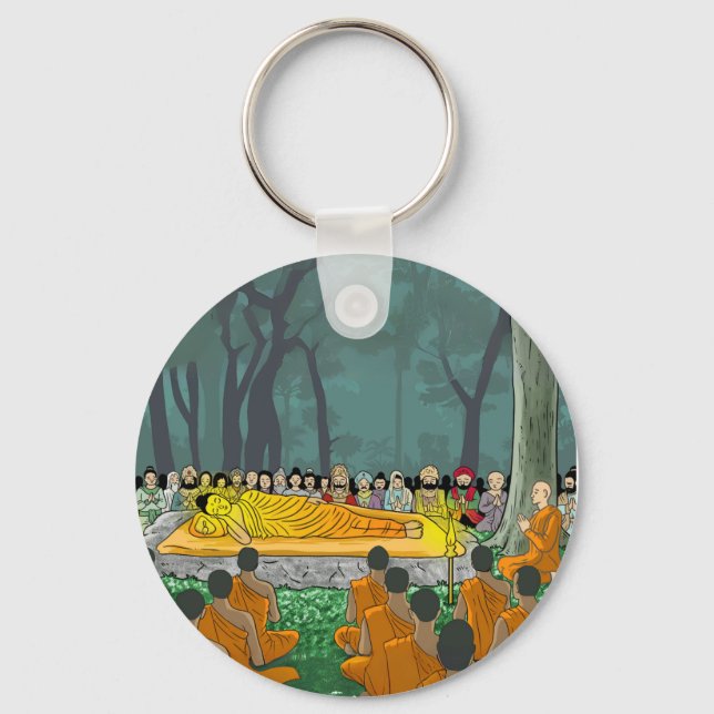 Buddha's Final Nirvana Keychain (Front)