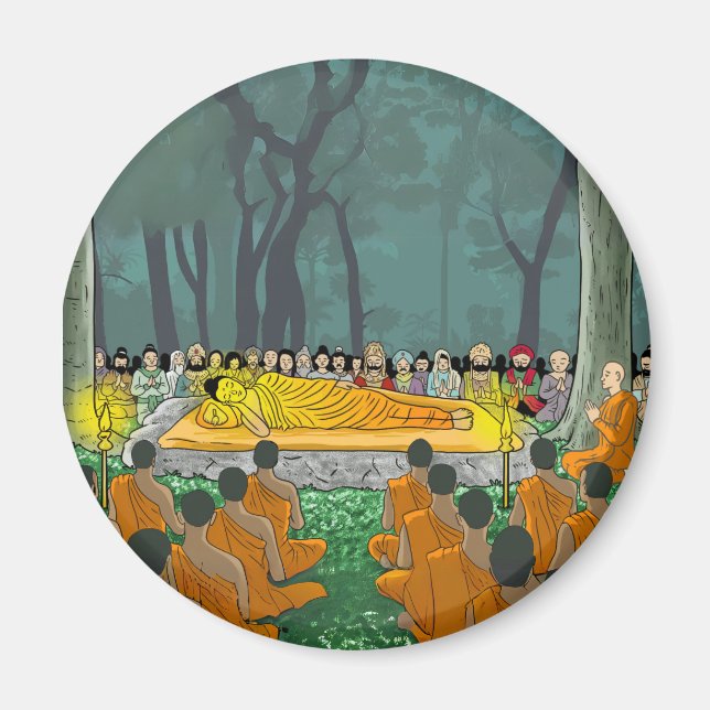 Buddha's Final Nirvana Magnet (Front)