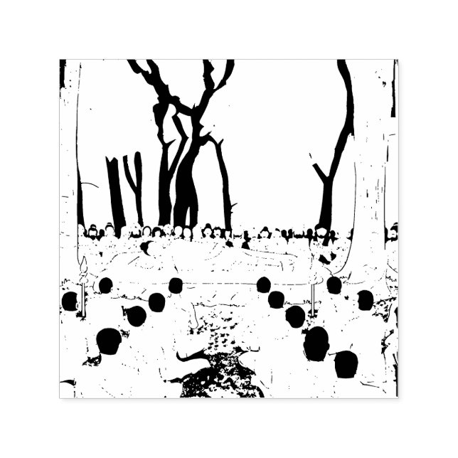 Buddha's Final Nirvana Self-inking Stamp (Design)