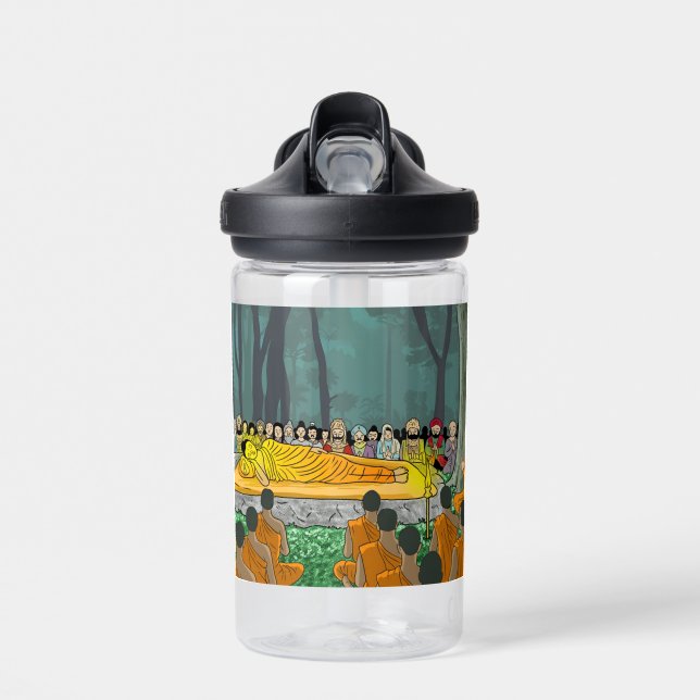 Buddha's Final Nirvana Water Bottle (Front)