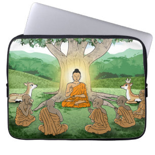 Buddha's First Sermon Teaching Laptop Sleeve