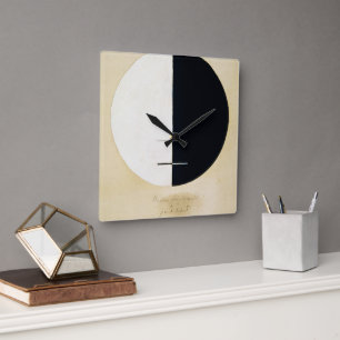 Buddhas standpoint in the Earthly life by Hilma Square Wall Clock