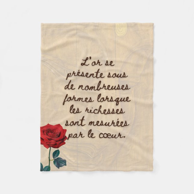 BuddhaToday #7 Cosy Buddha 🌹  Fleece Blanket (Front)