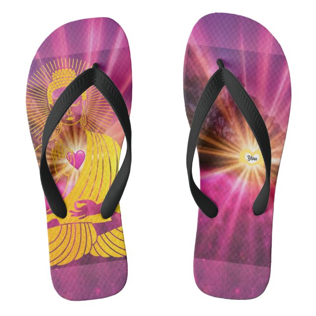 BuddhaToday V4 Walk in Peace - Thick Strap Thongs (Footbed)