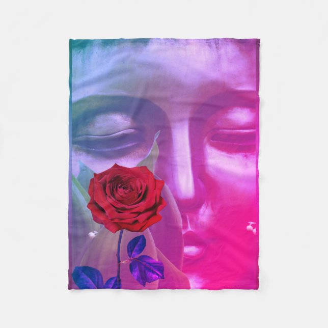 BuddhaTodayV2 #21 Cosy Buddha  Fleece Blanket (Front)