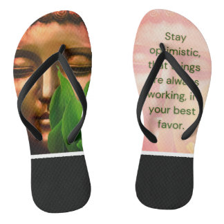 BuddhaTodayV2 'Walk in Peace' #5 Original w/Quote Thongs