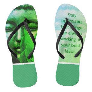 BuddhaTodayV2 'Walk in Peace' #8 Original w/Quote Thongs