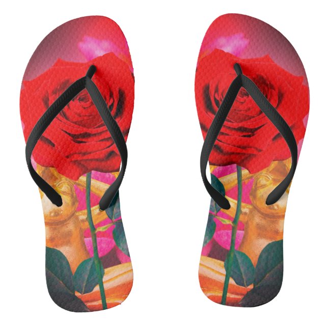 BuddhaTodayV3.pnk #5  'Walk in Peace' Thongs (Footbed)