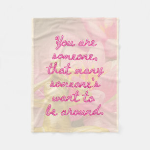 BuddhaTodayV3.pnk #8 Cosy Buddha Fleece Blanket