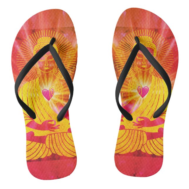 BuddhaTodayV4 #8  'Walk in Peace' Thongs (Footbed)