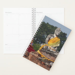buddhism, buddha, statue, religion, golden, asia, planner