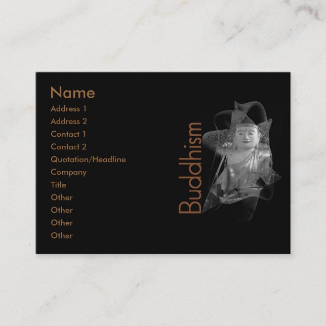 Buddhism Business Card (Front)