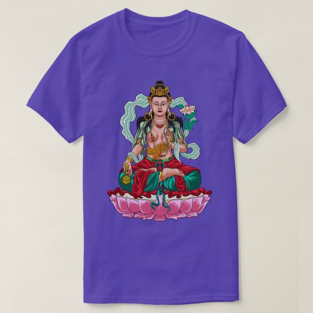 Buddhism God Bodhisattva Vishkambhin T-Shirt (Design Front)