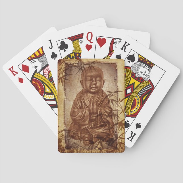 Buddhism Monk - antique style Playing Cards (Back)