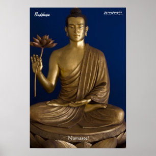 Buddhism "Namaste" Fine Art Poster