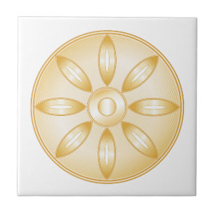 Buddhism Symbol Ceramic Tile