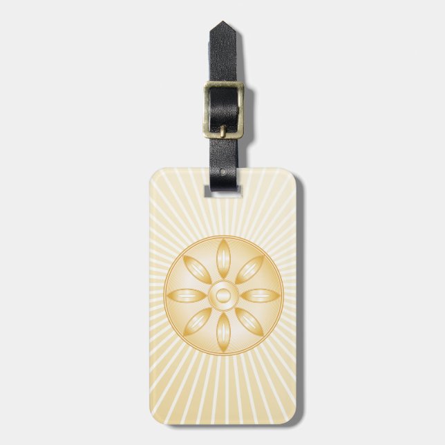 Buddhism Symbol Luggage Tag (Front Vertical)