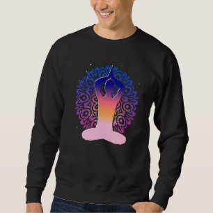 Buddhism Yogi Namaste Colourful Mandala Zen Buddhi Sweatshirt