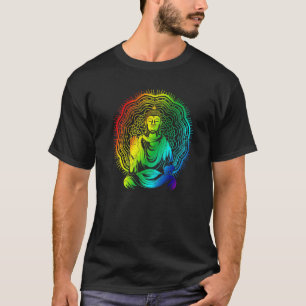 Buddhism Zen Buddhist Meditation Colourful Mandala T-Shirt