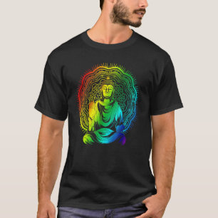 Buddhism Zen Buddhist Meditation Colourful Mandala T-Shirt