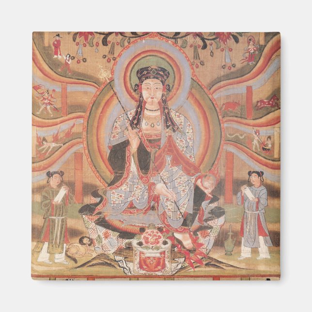 Buddhist banner magnet (Front)