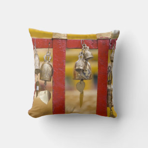 Buddhist Bells at Doi Suthep Temple Cushion