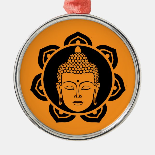 Buddhist Bodhi Day Metal Ornament (Front)