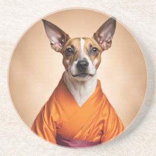 Buddhist Brazilian Terrier Coaster