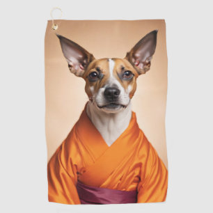 Buddhist Brazilian Terrier Golf Towel