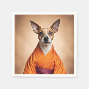 Buddhist Brazilian Terrier Napkin