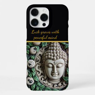 Buddhist Carving: Intricate Leaves & Orbs iPhone 16 Pro Max Case