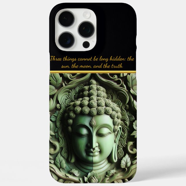Buddhist Carving: Leaves & Orbs AI Case-Mate iPhone Case (Back)