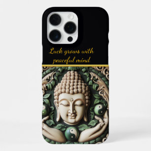 Buddhist Carving: Leaves & Orbs AI iPhone 16 Pro Max Case