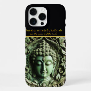 Buddhist Carving: Leaves & Orbs AI iPhone 16 Pro Max Case