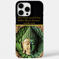 Buddhist Carving With Leaves & Orbs Generative AI