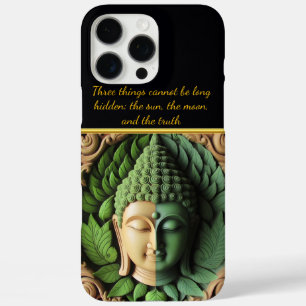 Buddhist Carving With Leaves & Orbs Generative AI iPhone 16 Pro Max Case