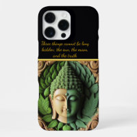 Buddhist Carving With Leaves & Orbs Generative AI