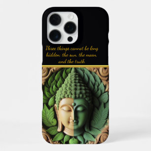 Buddhist Carving With Leaves & Orbs Generative AI iPhone 16 Pro Max Case