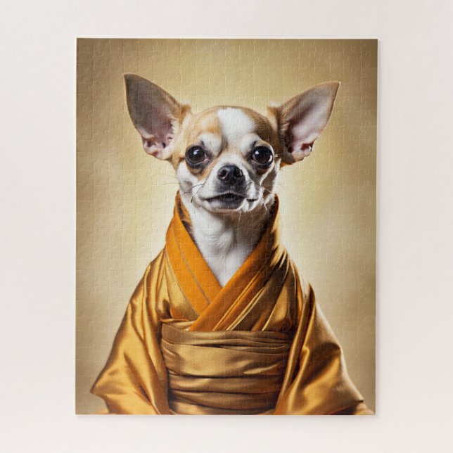Buddhist Chihuahua Jigsaw Puzzle (Vertical)