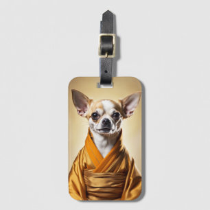 Buddhist Chihuahua Luggage Tag
