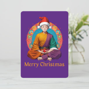 Buddhist Christmas Holiday Card