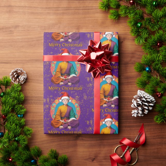 Buddhist Christmas  Wrapping Paper (Holiday Gift)