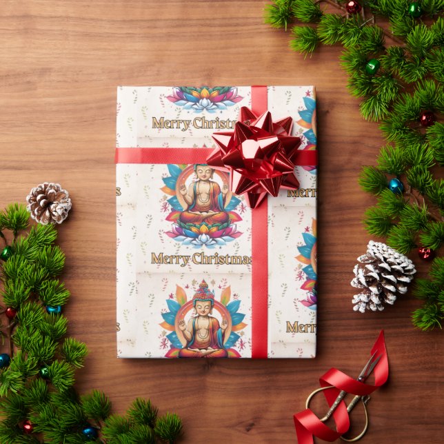 Buddhist Christmas  Wrapping Paper (Holiday Gift)