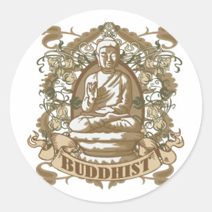 Buddhist Classic Round Sticker