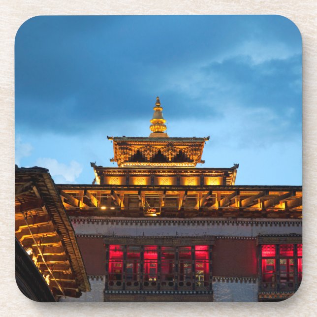 Buddhist Dzong Roof Coaster (Front)
