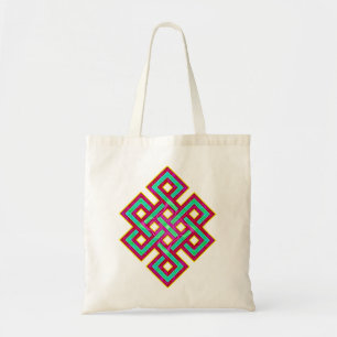 Buddhist Eternal Knot Tote Bag