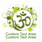 Buddhist Floral Green Om