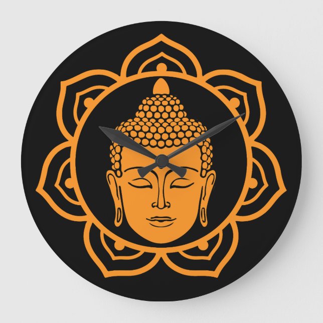 Buddhist Home Decor Large Clock (Front)