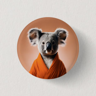 Buddhist Koala 3 Cm Round Badge